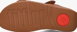bruine fitflop platte sandalen fv8