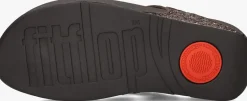 bruine fitflop teenslippers lulu glitter toe-post