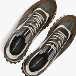 bruine floris van bommel lage sneakers sfm-10156 de grommer