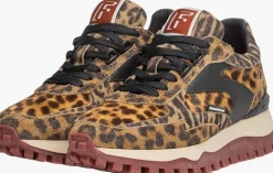 bruine floris van bommel lage sneakers sfw-10143 grommi