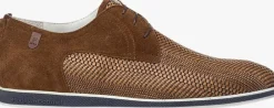 bruine floris van bommel veterschoenen sfm-30220 presli