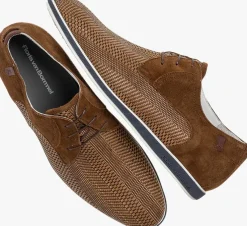 bruine floris van bommel veterschoenen sfm-30220 presli