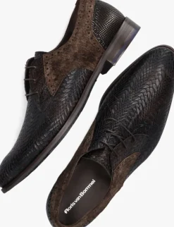 bruine floris van bommel nette schoenen sfm-30161