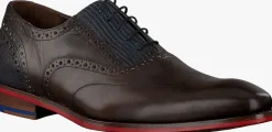 bruine floris van bommel nette schoenen sfm-30229