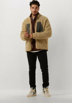 bruine forét trui motion half zip