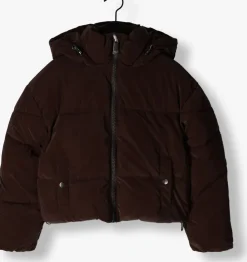 bruine frankie & liberty gewatteerde jas puck puffer coat