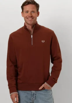 bruine fred perry sweater half zip sweatshirt