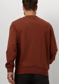 bruine fred perry trui crew neck sweatshirt