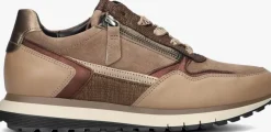 bruine gabor lage sneakers 378