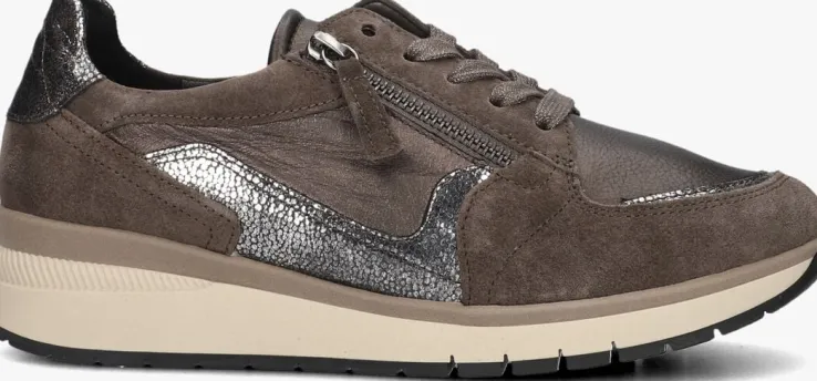 bruine gabor lage sneakers 307