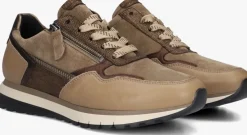 bruine gabor lage sneakers 378