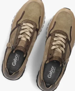 bruine gabor lage sneakers 378