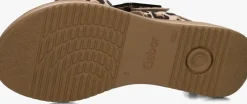 bruine gabor platte sandalen 744.4