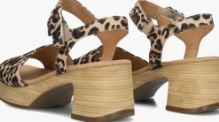 bruine gabor sandalen met hak 721.1.0