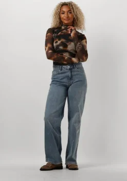 bruine gestuz tops & t-shirts behkagz mesh top