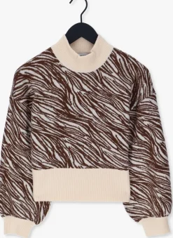 bruine gestuz trui zeta gz pullover