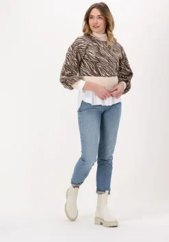 bruine gestuz trui zeta gz pullover