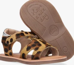 bruine gioseppo platte sandalen roseville