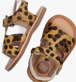 bruine gioseppo platte sandalen roseville