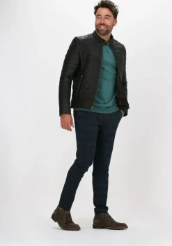 bruine goosecraft leren jas gc knight biker