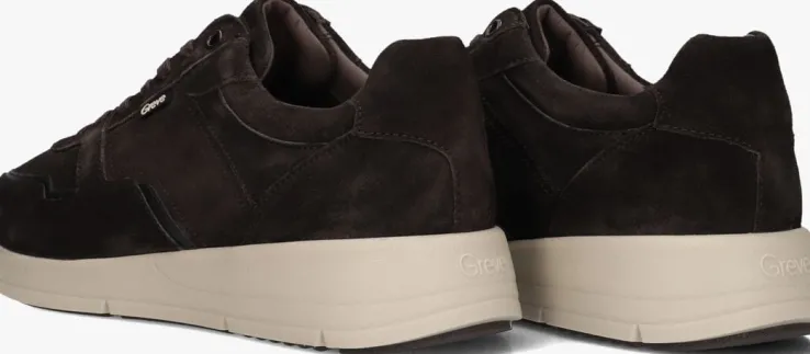 bruine greve lage sneakers walker h