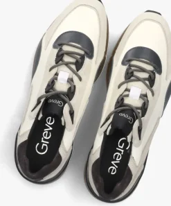 bruine greve lage sneakers walker h 7285