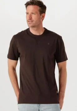 bruine g-star raw t-shirt nifous r t