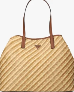 bruine guess schoudertas vikky ii large 2 in 1 tote