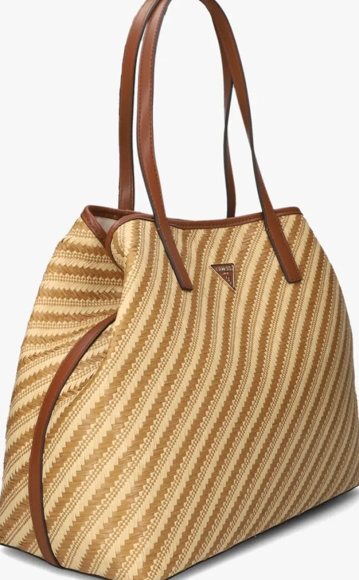 bruine guess schoudertas vikky ii large 2 in 1 tote