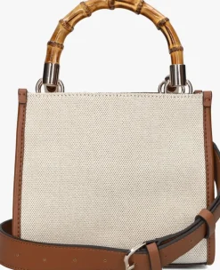 bruine guess schoudertas kerima bamboo cpmt mini tote