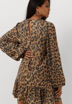 bruine harper & yve mini jurk lynn-dr