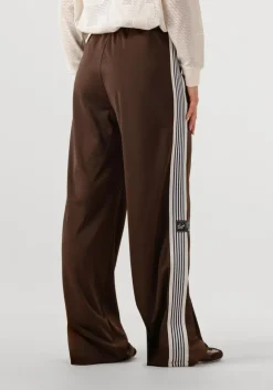 bruine haute l'amitié joggingbroek baggy track tall pants