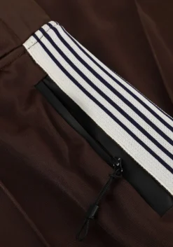 bruine haute l'amitié joggingbroek baggy track tall pants