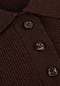 bruine haute l'amitié t-shirt piccolo ss polo rib knit