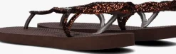 bruine havaianas teenslippers luna premium ii