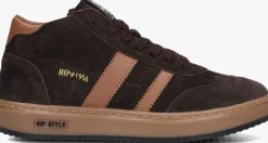bruine hip hoge sneakers h1253
