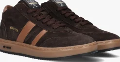 bruine hip hoge sneakers h1253