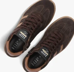 bruine hip hoge sneakers h1253