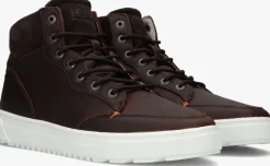 bruine hub hoge sneakers dundee