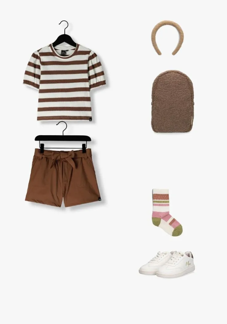 bruine indian blue jeans korte broek travel short