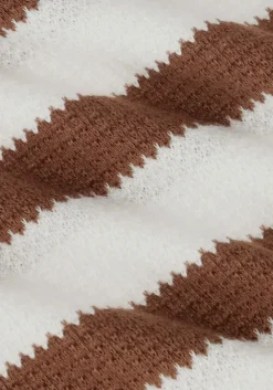 bruine indian blue jeans t-shirt t-shirt striped puffed sleeve