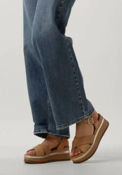 bruine inuovo platte sandalen a98004