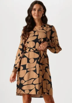 bruine inwear mini jurk mettaiw short dress