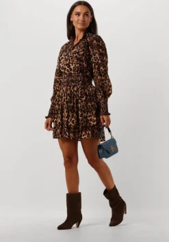 bruine janice mini jurk ari