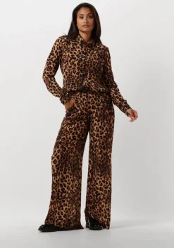 bruine janice wijde broek ringo