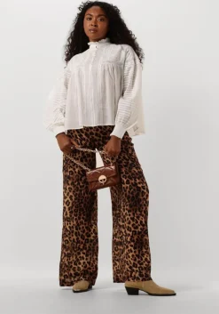 bruine janice wijde broek ringo