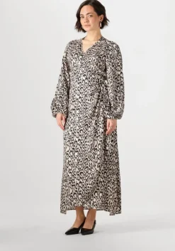 bruine jansen amsterdam maxi jurk rebecca jurk wa 564 wrap long sleeve