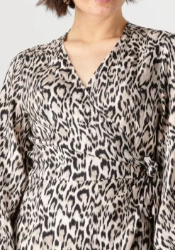 bruine jansen amsterdam maxi jurk rebecca jurk wa 564 wrap long sleeve