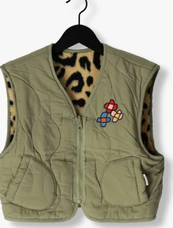 bruine jelly mallow gilet flower quilted reversible vest