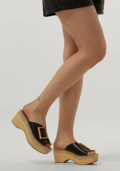 bruine kanna slippers 23059